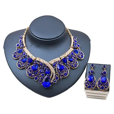 Trendy Bridal Crystal Jewelry Set