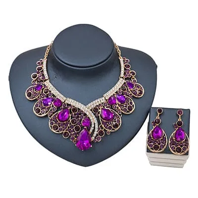 Trendy Bridal Crystal Jewelry Set