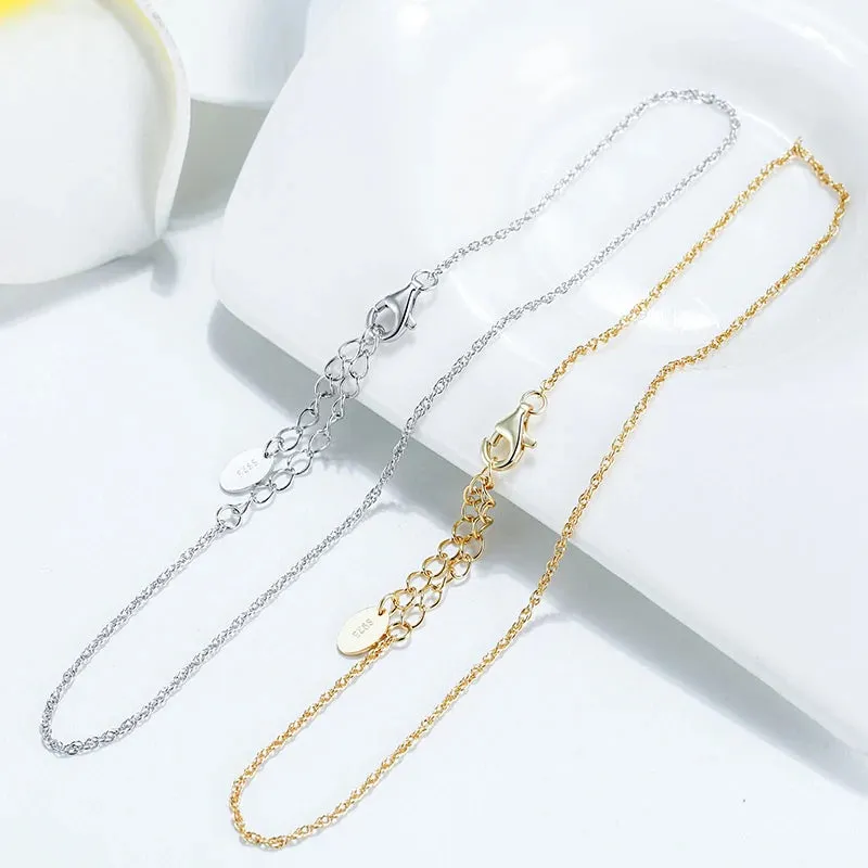 Twisted Chain Anklets, 2mm (14k Gold Plated | 925 Sterling Silver)