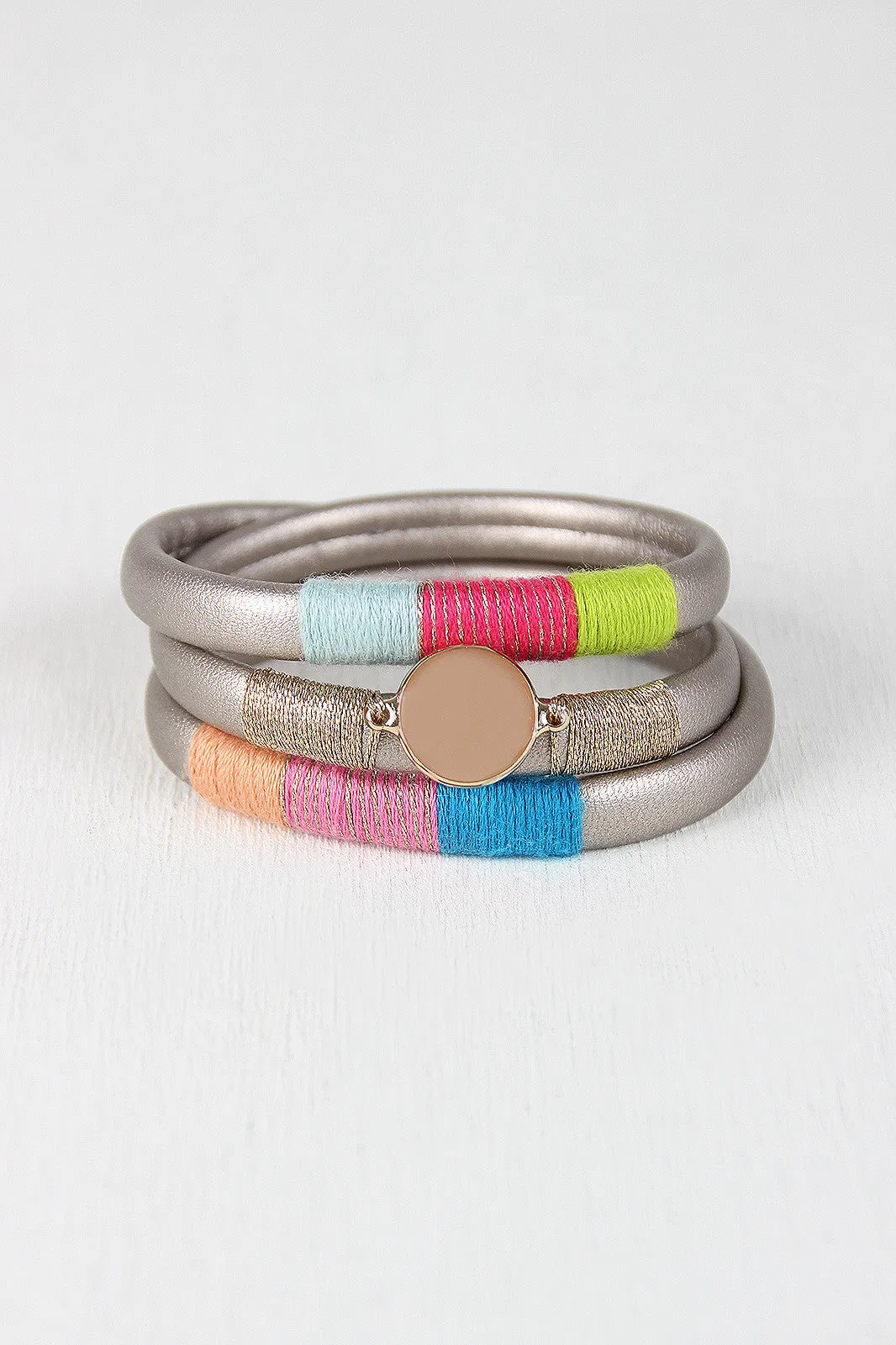 Vegan Leather Magnetic Wrap Bracelet