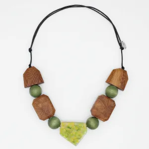 Verdant Roots Geometric Necklace