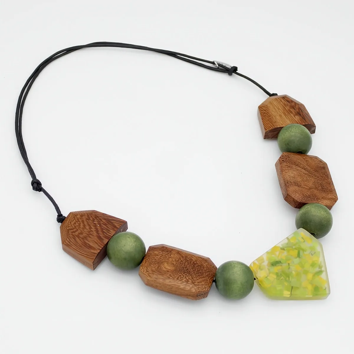 Verdant Roots Geometric Necklace