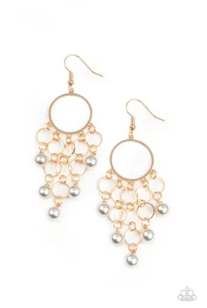 When Life Gives You Pearls - Gold Earrings - Paparazzi Accessories