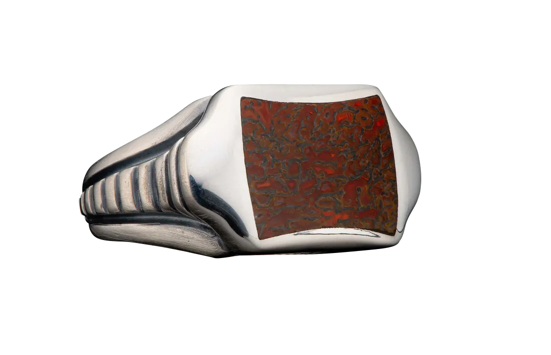 William Henry Sleek Ring - Dinosaur Bone